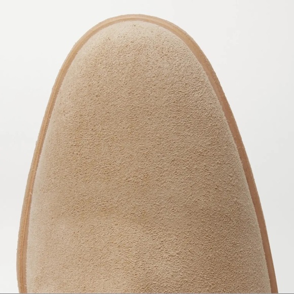 Mens Common Projects Suede Chelsea Boots - Tan Size 10 (MSRP-$525) Made In Italy - Picture 5 of 12